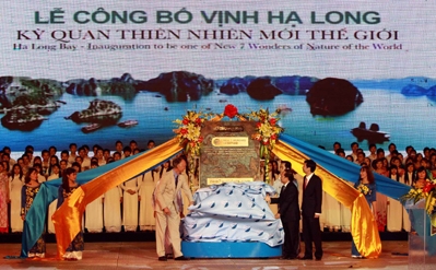 Halong-Bucht erhält den Titel „Neues Weltnaturwunder“