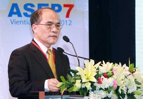 Eröffnung des Treffens der parlamentarischen Partnerschaft Asien-Europa