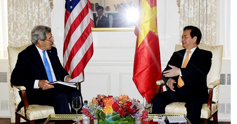 Premierminister Nguyen Tan Dung trifft US-Außenminister