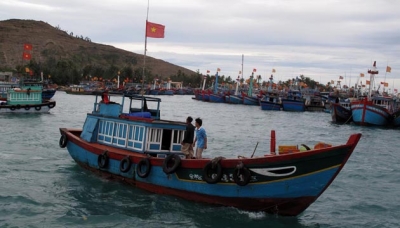 Fischer in Quang Ngai gehen zum Fischfang aufs Meer