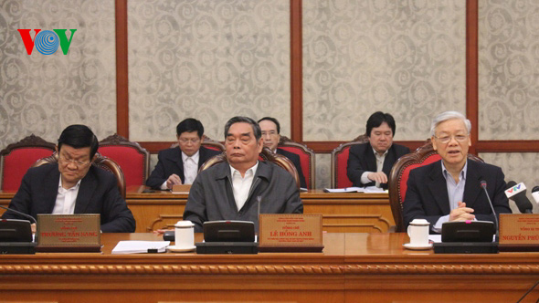 Politbüro zur Umsetzung des Parteibeschlusses über Landwirtschaft und Bauern