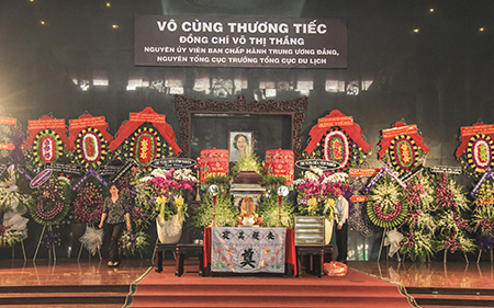 Trauerfeier für Vo Thi Thang
