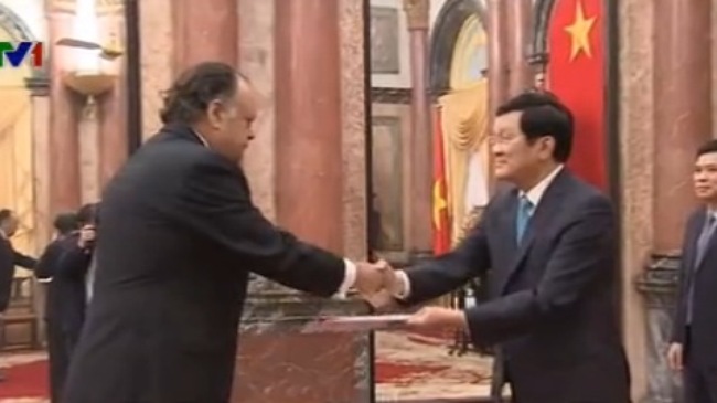 Staatspräsident empfängt neue ausländische Botschafter