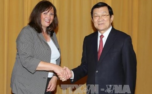 Staatspräsident trifft Leiterin des hessischen Ministerbüros für Wissenschaft und Kunst