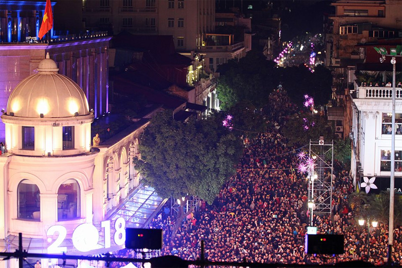 Begrüßung des Neujahrs landesweit