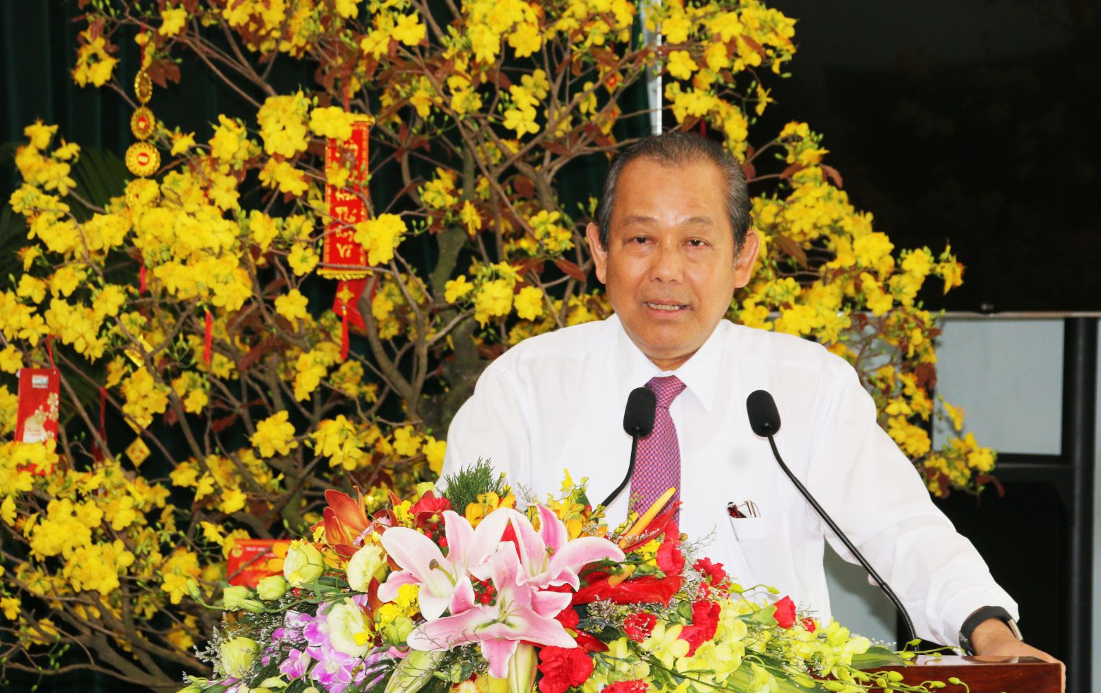 Vizepremierminister Truong Hoa Binh besucht Long An