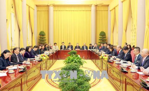 Vizestaatspräsidentin Dang Thi Ngoc Thinh trifft Delegation der IHK Japans