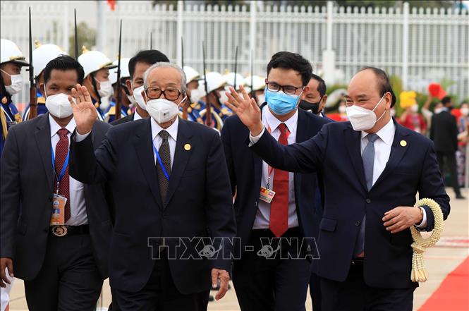 Staatspräsident Nguyen Xuan Phuc schließt seinen Kambodscha-Besuch ab