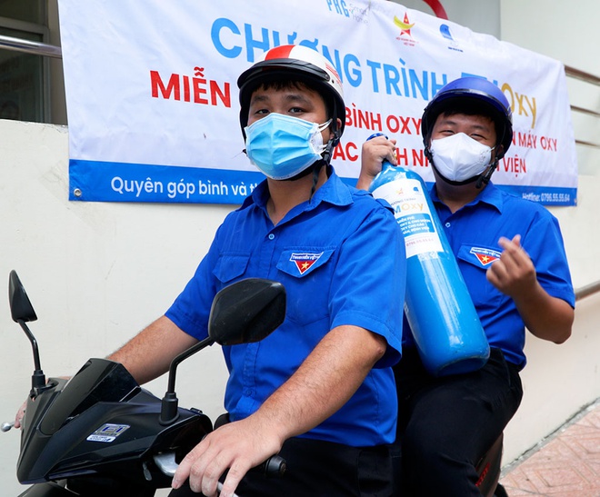 Jugendverband in Hanoi hilft Covid-19-Patienten mit Sauerstoff
