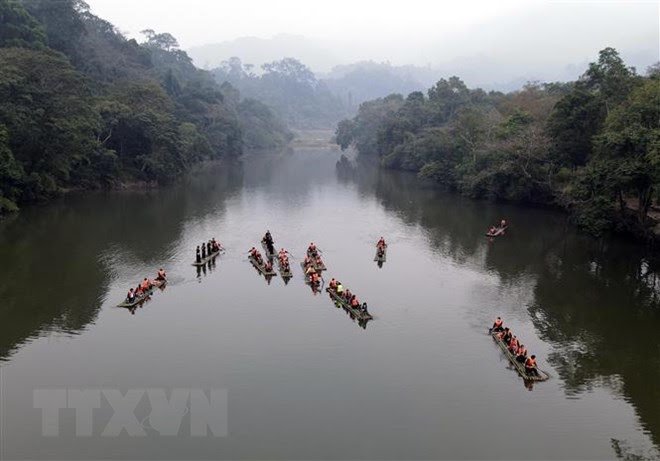Neue Tour auf dem See Na Nua in Tuyen Quang