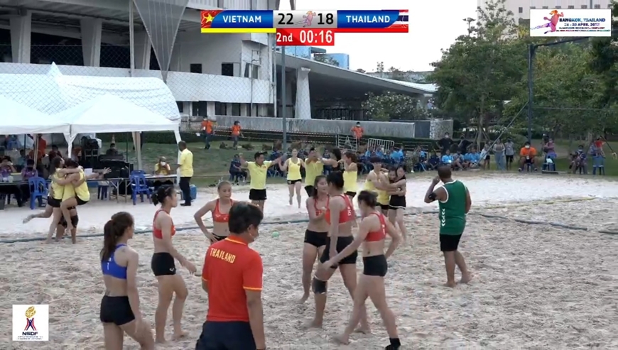 Vietnams Beachhandball-Nationalmannschaft der Frauen ist Asienmeister