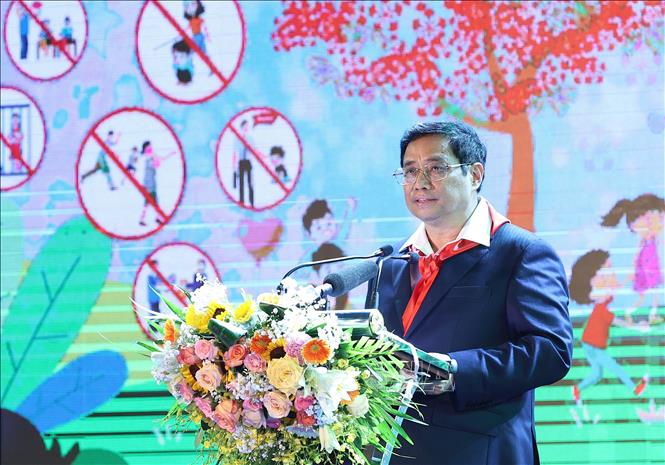Premierminister Pham Minh Chinh: Man muss ständig für Kinder handeln, nicht nur im Aktionsmonat für Kinder