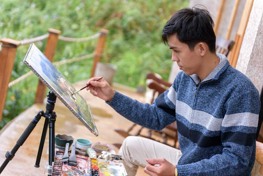 Aquarellausstellung des Malers Doan Quoc in Ho-Chi-Minh-Stadt