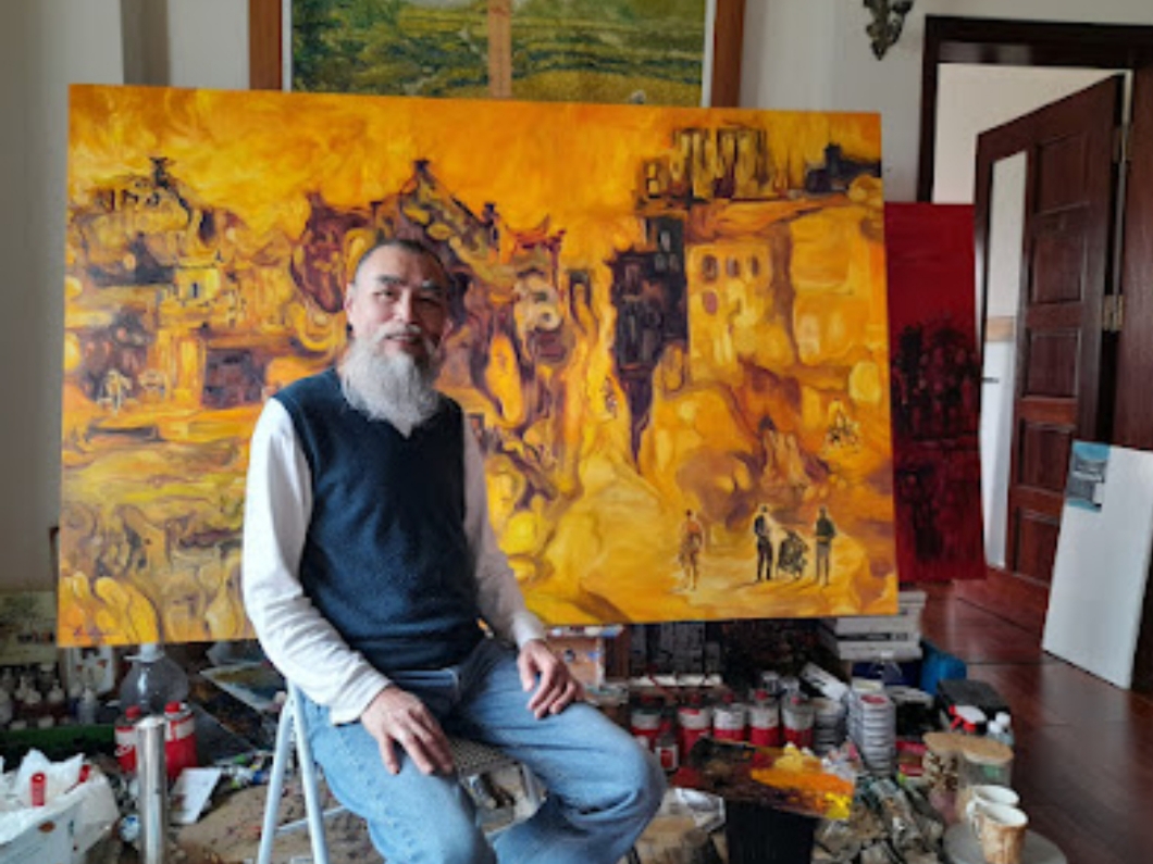 Kunstausstellung “Home” des Malers Hoang Dinh und seiner Kinder