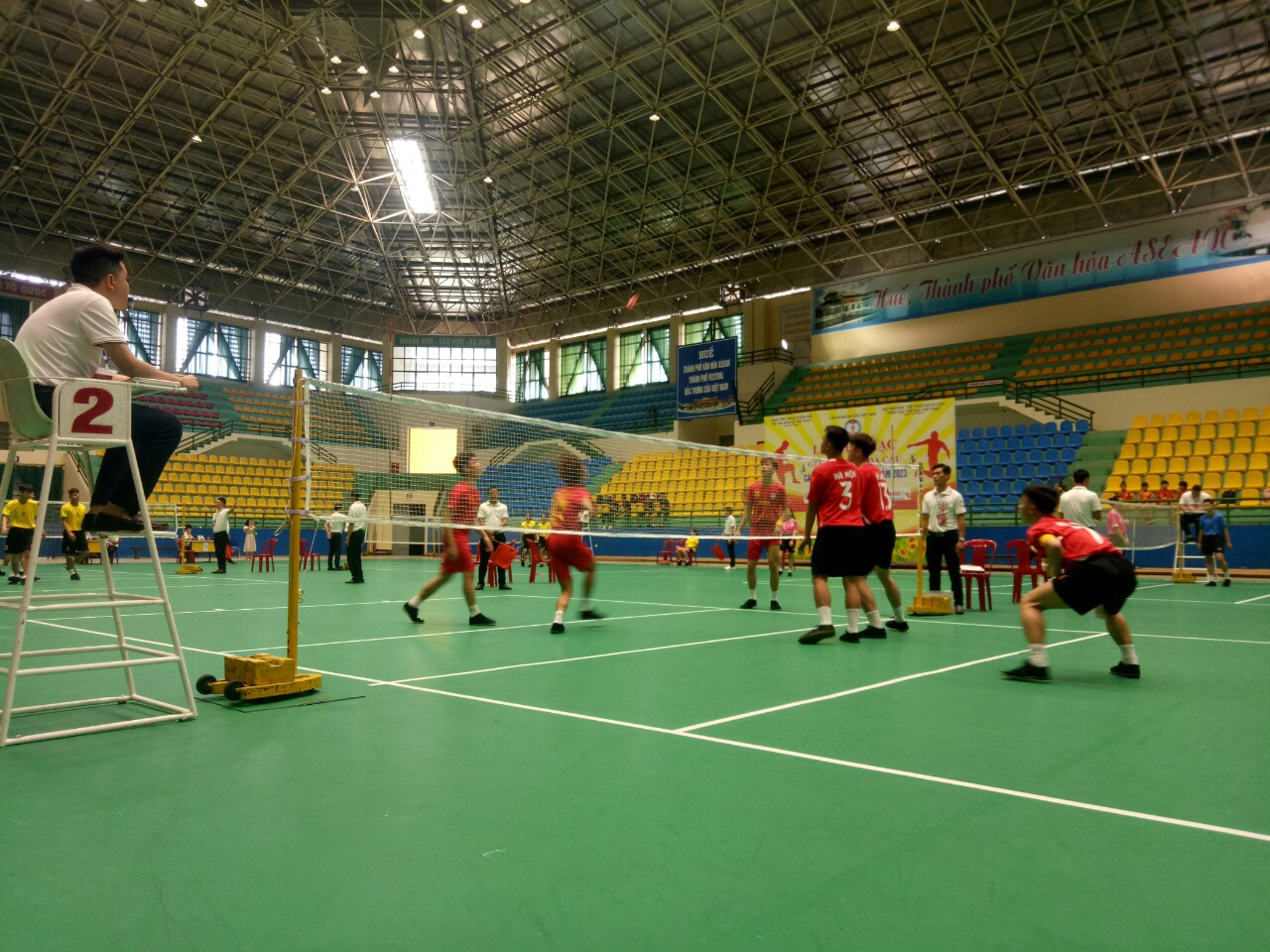 Eröffnung der nationalen Federfußball-Clubmeisterschaft