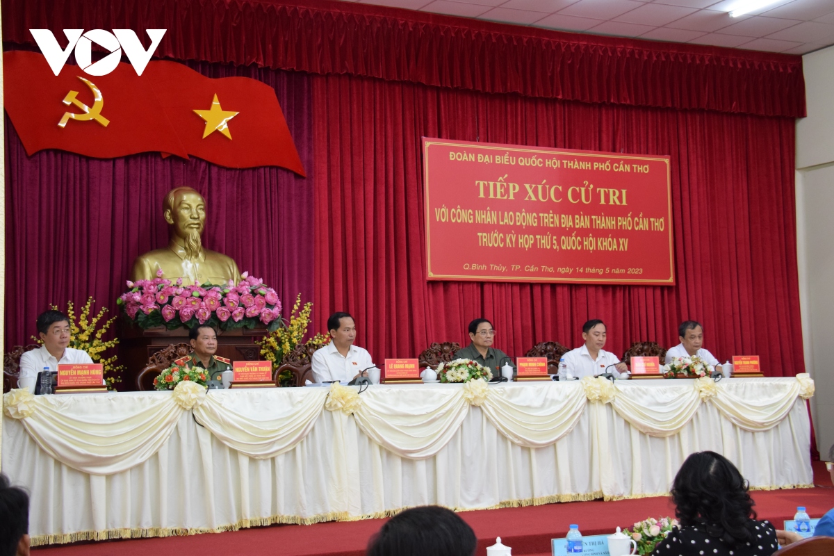 Premierminister Pham Minh Chinh trifft Wähler in Can Tho