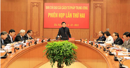 Sitzung der zentralen Kommission zur Justizreform