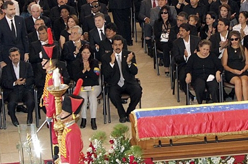 Millionen Menschen nehmen an Trauerfeier von Hugo Chavez teil