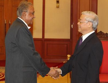 KPV-Generalsekretär trifft Vertreter der KP Indiens