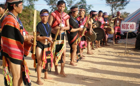 Brau-Volksgruppe im Hochland Tay Nguyen