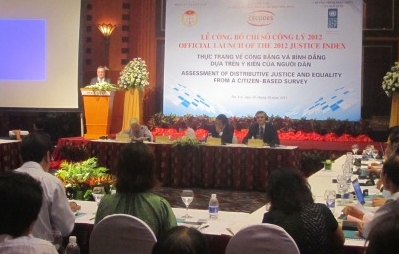 Veröffentlichung des Gerechtigkeitsindexes Vietnams 2012
