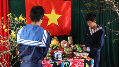 Das frühe Neujahrsfest Tet auf Vorposten-Inseln