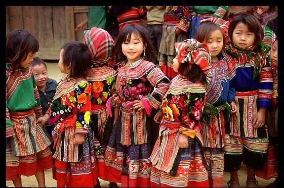 Die Mong, einer der Minderheitsvolksgruppen in Vietnam