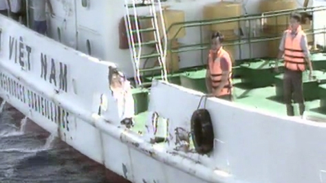 Vietnamesen in Russland gegen Verletzung des Hoheitsgewässers durch China