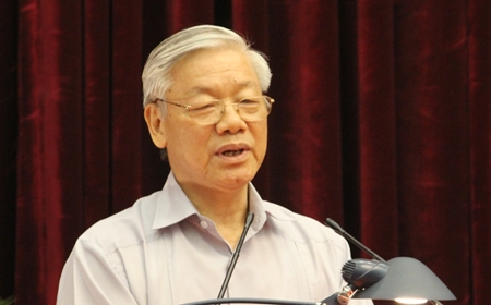 KPV-Generalsekretär Trong trifft ehemalige hochrangige Politiker