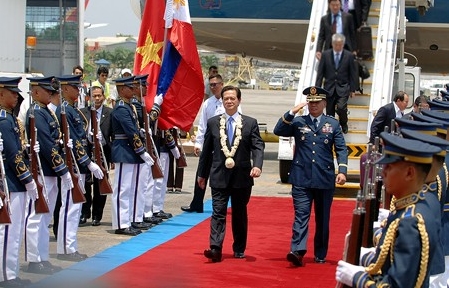 Premierminister Nguyen Tan Dung auf den Philippinen