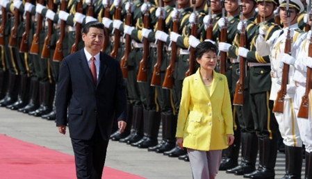 Staatspräsident Chinas besucht Südkorea