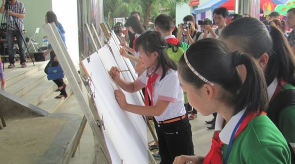 Vietnamesisch-chinesischer Kinder-Freundschaftsaustausch