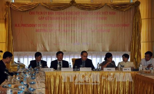 Der Vorsitzende der Vaterländischen Front Vietnams besucht Myanmar