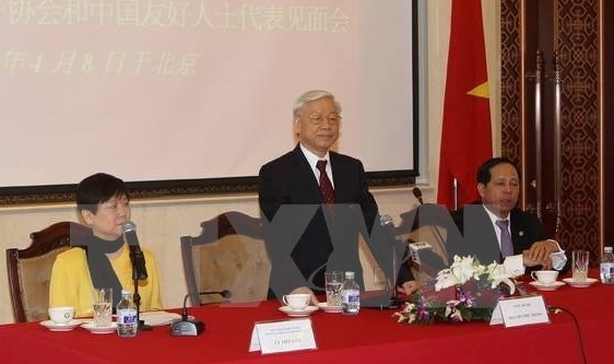 Der KPV-Generalsekretär trifft Vertreter der Freundschaftsgesellschaften Chinas