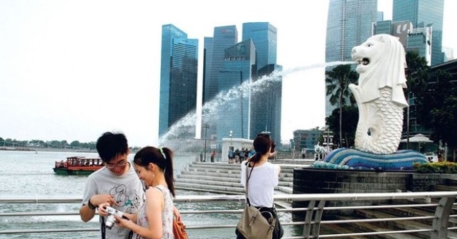 Vietnamesische Touristen werden stets in Singapur begrüßt