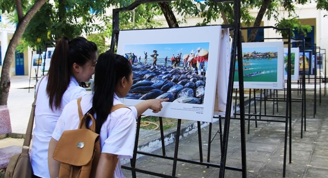 Ausstellung der Werke des Fotowettbewerbs über das Erbe Vietnams
