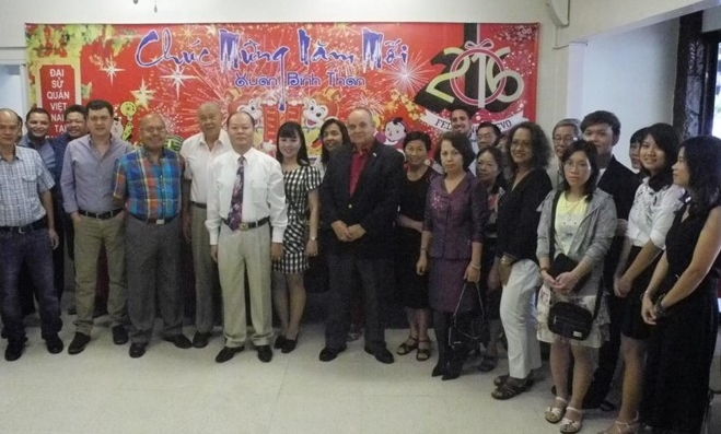 Feiern zum Tetfest in Australien, den USA und Panama