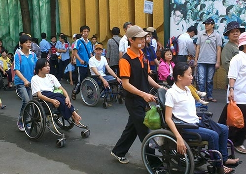 Behinderten ermöglichen ihre Rechte zu entfalten