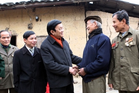 Staatspräsident Truong Tan Sang besucht Provinz Lang Son