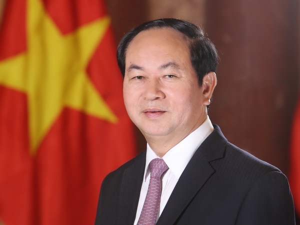 Staatspräsident Tran Dai Quang würdigt Indiens Initiative zur Entwicklung