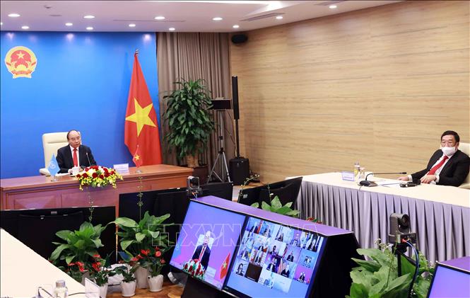 Staatspräsident Nguyen Xuan Phuc nimmt an offener hochrangiger Online-Diskussion über Zusammenarbeit zwischen UNO und AU