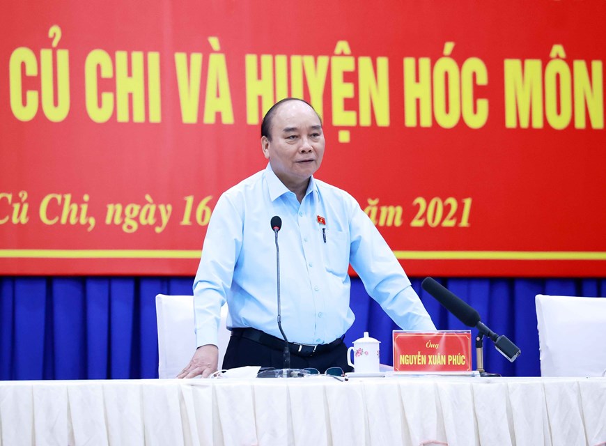 Staatspräsident Nguyen Xuan Phuc trifft Wähler von Ho Chi Minh Stadt