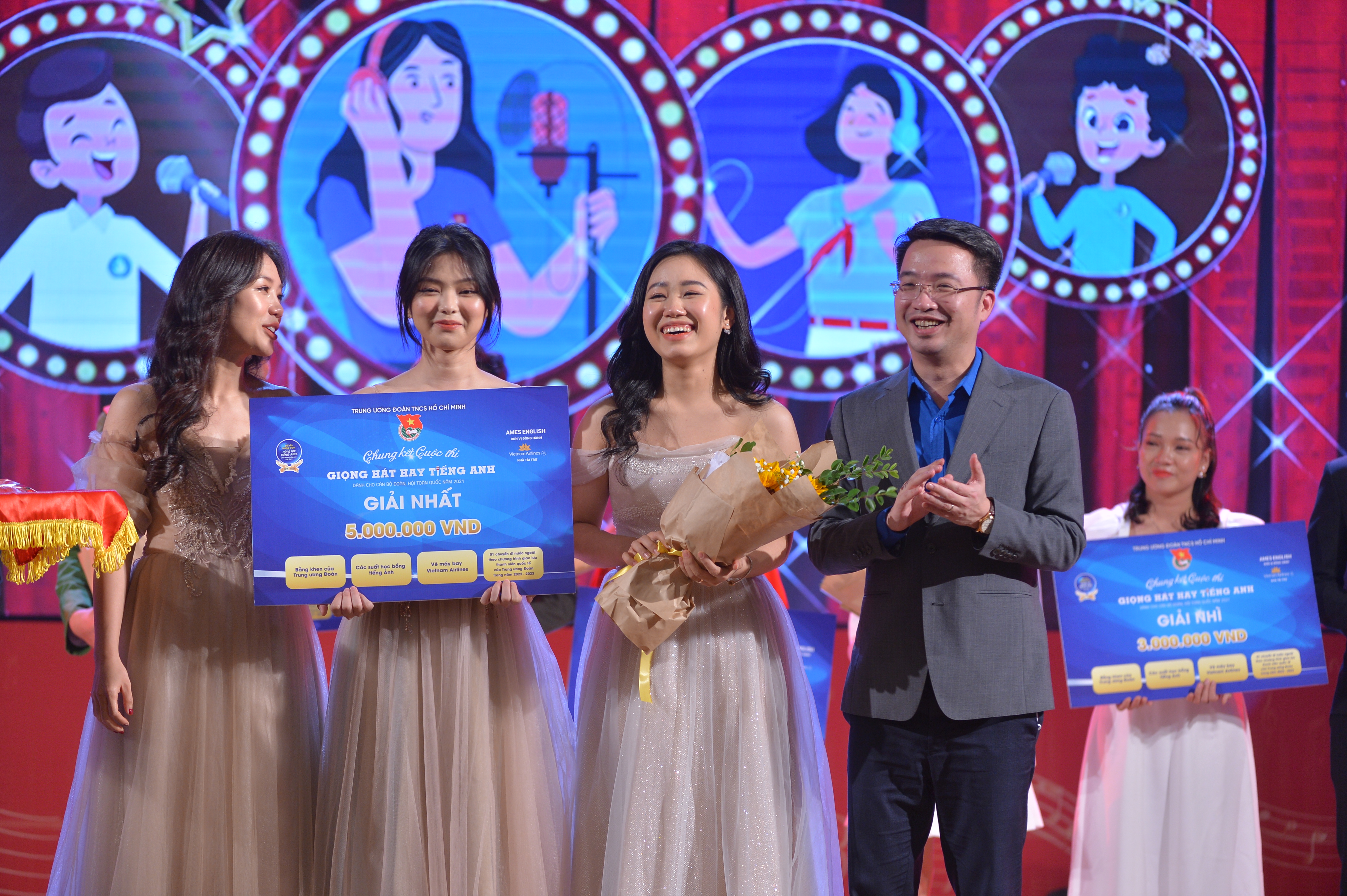 Team “Dream Girls” gewinnt den Englisch-Gesangswettbewerb für Jugendverbandsmitglieder
