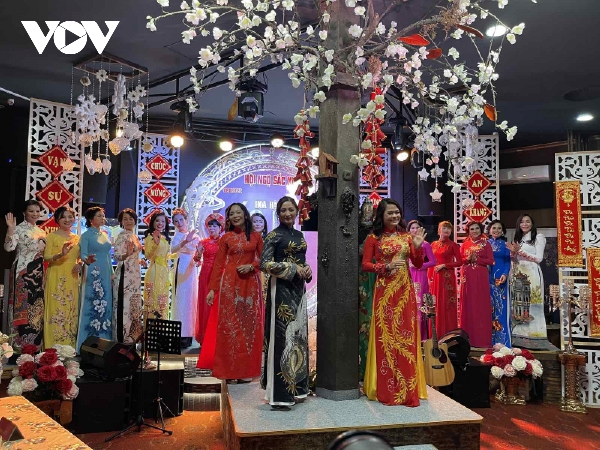 Einzigartige Ao Dai-Modenschau beim Kunstprogramm in Prag