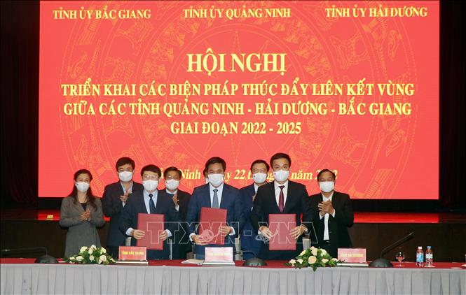 Drei Provinzen Quang Ninh, Hai Duong und Bac Giang fördern regionale Zusammenarbeit