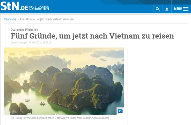 Stuttgarter Nachrichten: Vietnam gehört zu den schönsten Ländern Asiens