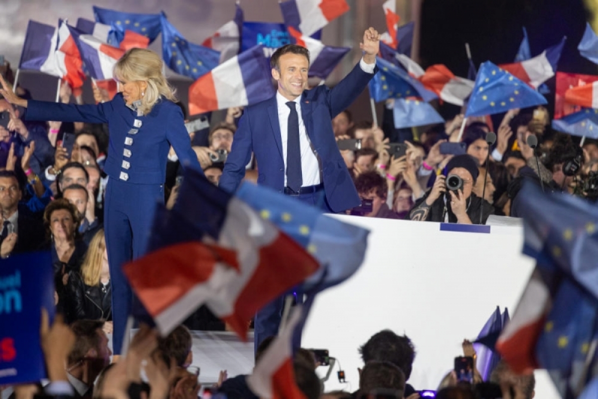 Frankreichs Präsident Emmanuel Macron wiedergewählt