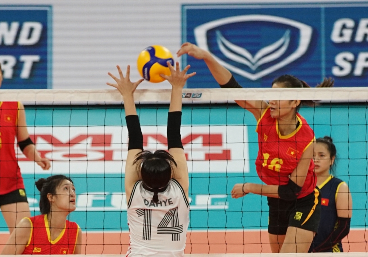 Nach dem Sieg gegen Südkorea kommt die vietnamesische Volleyballmannschaft der Frauen ins Viertelfinale
