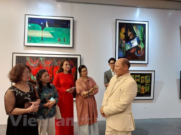 Ausstellung des Malers Ngo Xuan Binh im Museum Hanoi