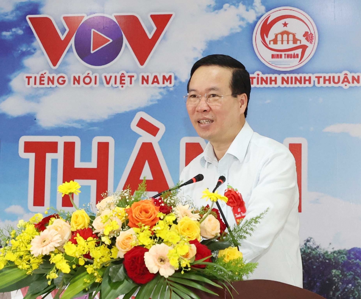 Staatspräsident nimmt an Zeremonie zur Einweihung der Rundfunkstation für Südzentralvietnam teil